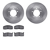 6502-76355 Brake Rotors w/5000 Advanced Brake Pads Kit, 1979-1983 Lexus/Toyota/Scion, Position: Front - image 1