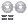 6502-76368 Brake Rotors w/5000 Advanced Brake Pads Kit, 1995-1999 Lexus/Toyota/Scion, Position: Rear - image 1