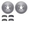 6502-76371 Brake Rotors w/5000 Advanced Brake Pads Kit, 1996-1999 Lexus/Toyota/Scion, Position: Rear - image 1
