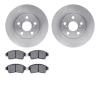 6502-76374 Brake Rotors w/5000 Advanced Brake Pads Kit, 1994-1997 Lexus/Toyota/Scion, Position: Front - image 1