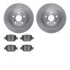 6502-76383 Brake Rotors w/5000 Advanced Brake Pads Kit, 2000-2010 Lexus/Toyota/Scion, Position: Front - image 1