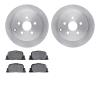 6502-76390 Brake Rotors w/5000 Advanced Brake Pads Kit, 2005-2010 Lexus/Toyota/Scion, Position: Rear - image 1
