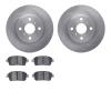 6502-76420 Brake Rotors w/5000 Advanced Brake Pads Kit, 2001-2003 Lexus/Toyota/Scion, Position: Front - image 1