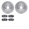 6502-76426 Brake Rotors w/5000 Advanced Brake Pads Kit, 2004-2010 Lexus/Toyota/Scion, Position: Front - image 1