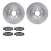 6502-76428 Brake Rotors w/5000 Advanced Brake Pads Kit, 2006-2015 Lexus/Toyota/Scion, Position: Front - image 1