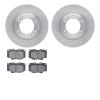 6502-76433 Brake Rotors w/5000 Advanced Brake Pads Kit, 1993-1997 Lexus/Toyota/Scion, Position: Front - image 1