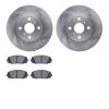 6502-76456 Brake Rotors w/5000 Advanced Brake Pads Kit, 2012-2019 Lexus/Toyota/Scion, Position: Front - image 1
