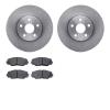 6502-76473 Brake Rotors w/5000 Advanced Brake Pads Kit, 2008-2019 Multiple Makes/Models, Position: Front - image 1