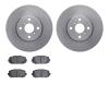 6502-76497 Brake Rotors w/5000 Advanced Brake Pads Kit, 2012-2018 Lexus/Toyota/Scion, Position: Front - image 1