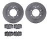 6502-76512 Brake Rotors w/5000 Advanced Brake Pads Kit, 1979-1980 Lexus/Toyota/Scion, Position: Front - image 1
