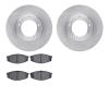 6502-76518 Brake Rotors w/5000 Advanced Brake Pads Kit, 1984-1995 Lexus/Toyota/Scion, Position: Front - image 1