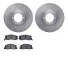 6502-76521 Brake Rotors w/5000 Advanced Brake Pads Kit, 1984-1985 Lexus/Toyota/Scion, Position: Front - image 1
