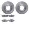 6502-76524 Brake Rotors w/5000 Advanced Brake Pads Kit, 1985-1992 Lexus/Toyota/Scion, Position: Front - image 1