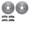 6502-76533 Brake Rotors w/5000 Advanced Brake Pads Kit, 1991-1997 Lexus/Toyota/Scion, Position: Rear - image 1