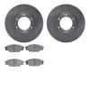 6502-76557 Brake Rotors w/5000 Advanced Brake Pads Kit, 1989-1993 Lexus/Toyota/Scion, Position: Front - image 1