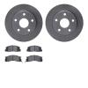 6502-76560 Brake Rotors w/5000 Advanced Brake Pads Kit, 1991-1994 Lexus/Toyota/Scion, Position: Front - image 1