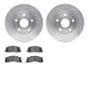 6502-76569 Brake Rotors w/5000 Advanced Brake Pads Kit, 1991-1996 Lexus/Toyota/Scion, Position: Front - image 1