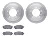 6502-76575 Brake Rotors w/5000 Advanced Brake Pads Kit, 1998-2007 Lexus/Toyota/Scion, Position: Rear - image 1