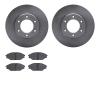 6502-76593 Brake Rotors w/5000 Advanced Brake Pads Kit, 1993-1998 Lexus/Toyota/Scion, Position: Front - image 1