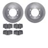 6502-76602 Brake Rotors w/5000 Advanced Brake Pads Kit, 1995-2004 Lexus/Toyota/Scion, Position: Front - image 1