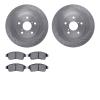 6502-76605 Brake Rotors w/5000 Advanced Brake Pads Kit, 1996-2003 Lexus/Toyota/Scion, Position: Front - image 1