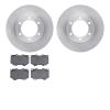 6502-76611 Brake Rotors w/5000 Advanced Brake Pads Kit, 2000-2002 Lexus/Toyota/Scion, Position: Front - image 1