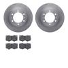 6502-76626 Brake Rotors w/5000 Advanced Brake Pads Kit, Fits Select Lexus/Toyota/Scion, Position: Front - image 1
