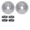 6502-76629 Brake Rotors w/5000 Advanced Brake Pads Kit, 2004-2009 Lexus/Toyota/Scion, Position: Front - image 1