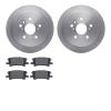 6502-76632 Brake Rotors w/5000 Advanced Brake Pads Kit, 2004-2009 Lexus/Toyota/Scion, Position: Rear - image 1