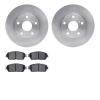 6502-76641 Brake Rotors w/5000 Advanced Brake Pads Kit, 2005-2015 Lexus/Toyota/Scion, Position: Front - image 1