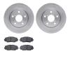 6502-76647 Brake Rotors w/5000 Advanced Brake Pads Kit, 2006-2018 Multiple Makes/Models, Position: Front - image 1