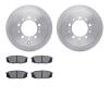 6502-76653 Brake Rotors w/5000 Advanced Brake Pads Kit, Fits Select Lexus/Toyota/Scion, Position: Rear - image 1