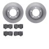6502-76665 Brake Rotors w/5000 Advanced Brake Pads Kit, 2008-2021 Lexus/Toyota/Scion, Position: Front - image 1