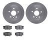 6502-76683 Brake Rotors w/5000 Advanced Brake Pads Kit, Fits Select Lexus/Toyota/Scion, Position: Rear - image 1