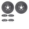 6502-76692 Brake Rotors w/5000 Advanced Brake Pads Kit, Fits Select Lexus/Toyota/Scion, Position: Front - image 1