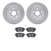 6502-76695 Brake Rotors w/5000 Advanced Brake Pads Kit, Fits Select Lexus/Toyota/Scion, Position: Rear - image 1