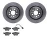 6502-79027 Brake Rotors w/5000 Advanced Brake Pads Kit, Fits Select Maserati, Position: Rear - image 1
