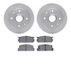 6502-80049 Brake Rotors w/5000 Advanced Brake Pads Kit, 1981-1985 Ford/Lincoln/Mercury/Mazda, Position: Rear - image 1