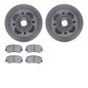 6502-80052 Brake Rotors w/5000 Advanced Brake Pads Kit, 1979-1983 Ford/Lincoln/Mercury/Mazda, Position: Front - image 1