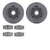 6502-80055 Brake Rotors w/5000 Advanced Brake Pads Kit, 1979-1982 Ford/Lincoln/Mercury/Mazda, Position: Front - image 1