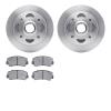 6502-80079 Brake Rotors w/5000 Advanced Brake Pads Kit, 1984-1985 Ford/Lincoln/Mercury/Mazda, Position: Front - image 1