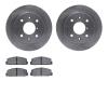 6502-80085 Brake Rotors w/5000 Advanced Brake Pads Kit, 1984-1985 Ford/Lincoln/Mercury/Mazda, Position: Rear - image 1