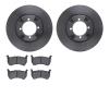 6502-80088 Brake Rotors w/5000 Advanced Brake Pads Kit, 1983-1983 Ford/Lincoln/Mercury/Mazda, Position: Front - image 1