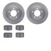 6502-80101 Brake Rotors w/5000 Advanced Brake Pads Kit, 1986-1991 Ford/Lincoln/Mercury/Mazda, Position: Front - image 1
