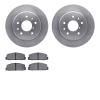 6502-80112 Brake Rotors w/5000 Advanced Brake Pads Kit, 1986-1991 Ford/Lincoln/Mercury/Mazda, Position: Rear - image 1
