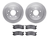 6502-80139 Brake Rotors w/5000 Advanced Brake Pads Kit, 1990-1991 Ford/Lincoln/Mercury/Mazda, Position: Rear - image 1
