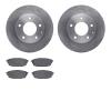 6502-80155 Brake Rotors w/5000 Advanced Brake Pads Kit, 2001-2003 Ford/Lincoln/Mercury/Mazda, Position: Rear - image 1