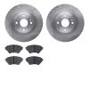 6502-80178 Brake Rotors w/5000 Advanced Brake Pads Kit, 2001-2005 Ford/Lincoln/Mercury/Mazda, Position: Front - image 1