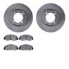 6502-80187 Brake Rotors w/5000 Advanced Brake Pads Kit, 1982-1984 Ford/Lincoln/Mercury/Mazda, Position: Front - image 1
