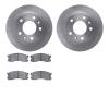 6502-80196 Brake Rotors w/5000 Advanced Brake Pads Kit, 1989-1991 Ford/Lincoln/Mercury/Mazda, Position: Front - image 1